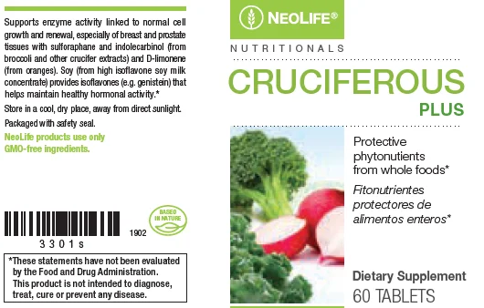 Etiqueta Neolife Cruciferous