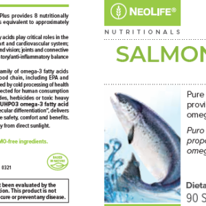 Etiqueta Neolife Salmon Oil