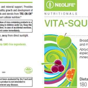 Etiqueta Neolife Vita Squares