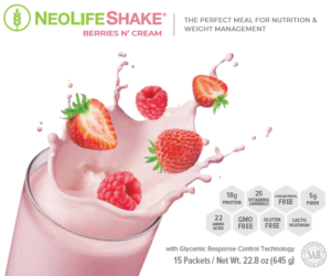 Etiqueta Neolife Shake fresa