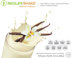 Etiqueta Neolife Shake vainilla
